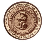 "CERESOTA FLOUR STANDARD OF EXCELLENCE/PAN-AMERICAN SOUVENIR" POCKET MIRROR.