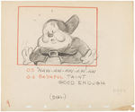 "SNOW WHITE AND THE SEVEN DWARFS" ORIGINAL STORYBOARD ART LOT.