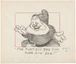 "SNOW WHITE AND THE SEVEN DWARFS" ORIGINAL STORYBOARD ART LOT.