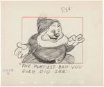 "SNOW WHITE AND THE SEVEN DWARFS" ORIGINAL STORYBOARD ART LOT.