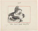 "SNOW WHITE AND THE SEVEN DWARFS" ORIGINAL STORYBOARD ART LOT.