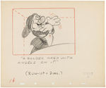 "SNOW WHITE AND THE SEVEN DWARFS" ORIGINAL STORYBOARD ART LOT.