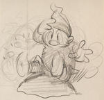 "SNOW WHITE AND THE SEVEN DWARFS" EARLY DOPEY ORIGINAL ART LOT.