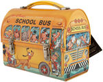 "WALT DISNEY SCHOOL BUS" METAL DOME LUNCH BOX & THERMOS.