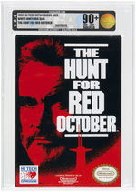 "THE HUNT FOR RED OCTOBER" VGA 90+ GRADED NINTENDO VIDEO GAME.