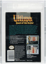 "ULTIMA - QUEST OF THE AVATAR" VGA 85 GRADED NINTENDO VIDEO GAME.