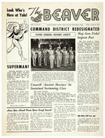 SUPERMAN FEATURED IN 1943 ARMY AIR FORCES TRAINING COMMAND YALE UNIVERSITY MAGAZINE.