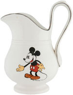 MICKEY & MINNIE MOUSE FRENCH PITCHER PAIR BY FAIENCERIE D’ONNAING CHINA COMPANY.