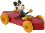 "MICKEY MOUSE" RARE FUN-E-FLEX RACER PULL TOY.