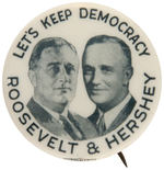 FDR 1940 JUGATE FEATURING ILLINOIS COATTAIL.