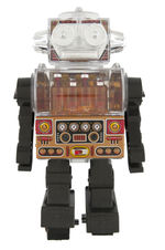 "BATTERY OPERATED PISTON ROBOT" BOXED TOY.