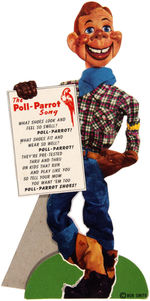 HOWDY DOODY POLL PARROT STANDEE.