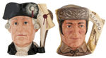 "THE ANTAGONISTS COLLECTION" COMPLETE ROYAL DOULTON CHARACTER JUG SET.