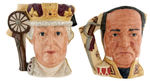 "THE ANTAGONISTS COLLECTION" COMPLETE ROYAL DOULTON CHARACTER JUG SET.