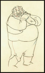 STROMBOLI PENCIL DRAWING FROM PINOCCHIO.