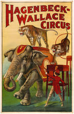 "HAGENBECK-WALLACE CIRCUS" POSTER.