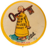 YELLOW KID BUTTON #65.