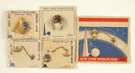 "NEW YORK WORLD'S FAIR 1939" SOUVENIR PINS ON ORIGINAL CARDS.