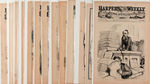 CARTOONIST THOMAS NAST LOT OF 88 FULL PAGES FROM “HARPER’S WEEKLY”.