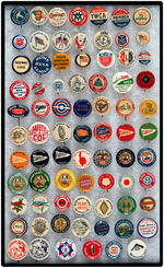 EXTENSIVE COLLECTION OF BUTTONS FEATURING THE WORD "LEAGUE."