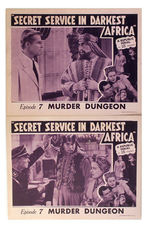 "SECRET SERVICE IN DARKEST AFRICA" LOBBY CARD LOT