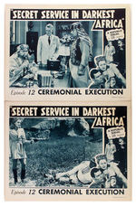 "SECRET SERVICE IN DARKEST AFRICA" LOBBY CARD LOT