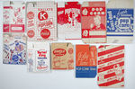 1940s, 50s, 60s POPCORN BOXES.