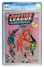 JUSTICE LEAGUE OF AMERICA #27 MAY 1964 CGC 9.4 OFF-WHITE PAGES.