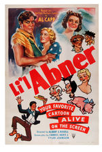 "LI'L ABNER" LINEN-MOUNTED MOVIE POSTER.