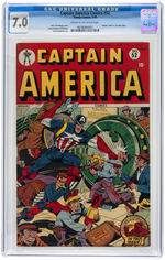 "CAPTAIN AMERICA COMICS" #52 JANUARY 1946 CGC 7.0 FINE/VF.