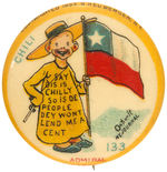 YELLOW KID RARE BUTTON #133.