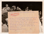 WILLIE MAYS ROOKIE YEAR AUTOGRAPH AND RELATED NEW SERVICE PHOTO.