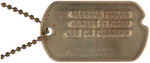 JACK ARMSTRONG CLUB PILOT CORPS DOG TAG.