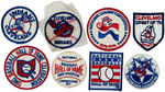 THIRTEEN CLEVELAND INDIAN PATCHES PLUS SIX MISCELLANEOUS.