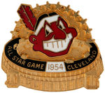 "ALL STAR GAME 1954 CLEVELAND" PRESS BADGE.