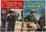 "COWBOY MOVIE THRILLER" MAGAZINE SET & LETTER.