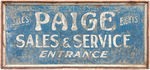 "PAIGE" AUTOMOBILE LARGE METAL SIGN.