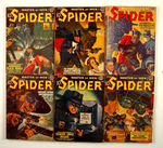 “THE SPIDER” 1941 FULL YEAR PULP LOT.