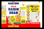 "ROY ROGERS WESTERN MEDAL" PREMIUM OFFER ON CEREAL BOX WRAPPER.