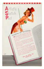 "ARTIST'S SKETCH PAD/GAMING BY WHITHERS" PIN-UP CALENDAR WITH GAMBLING THEME.