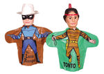 "THE LONE RANGER/TONTO" IDEAL PUPPETS WITH LONE RANGER BOX.