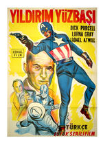 “CAPTAIN AMERICA” TURKISH SERIAL ONE SHEET MOVIE POSTER.