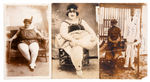 CIRCUS/SIDE SHOW PERFORMERS LOT OF SEVEN REAL PHOTO POSTCARDS.