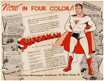 "SUPERMAN" SUNDAY PAGE McCLURE NEWSPAPER SYNDICATE PROMOTIONAL FOLDER.