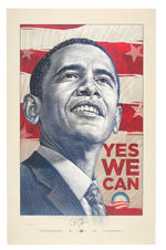 OBAMA 2008 LIMITED EDITION NATIONAL CAMPAIGN FUND RAISER POSTER HE THEN AUTOGRAPHED.