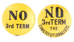 UNCOMMON YELLOW BKGS. ANTI-FDR THIRD TERM.