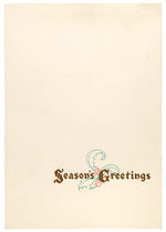 WALT DISNEY STUDIO CHRISTMAS CARD SET FOR 1937.