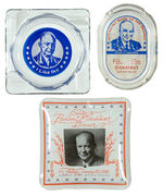 EISENHOWER/IKE ASHTRAYS.