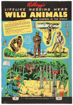 "KELLOGGS WILD ANIMAL AND HUNTERS" 1937 PREMIUM PUNCH-OUT BOOK.