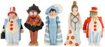 "LITTLE NEMO" SERIES BISQUE FIGURINE SET.